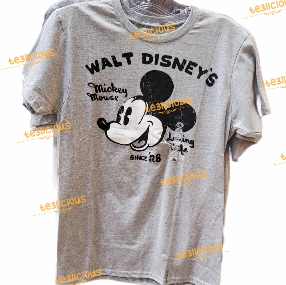 DISNEY PARKS WALT DISNEY MICKEY SINCE 28 T-SHIRT - Picture 1 of 2